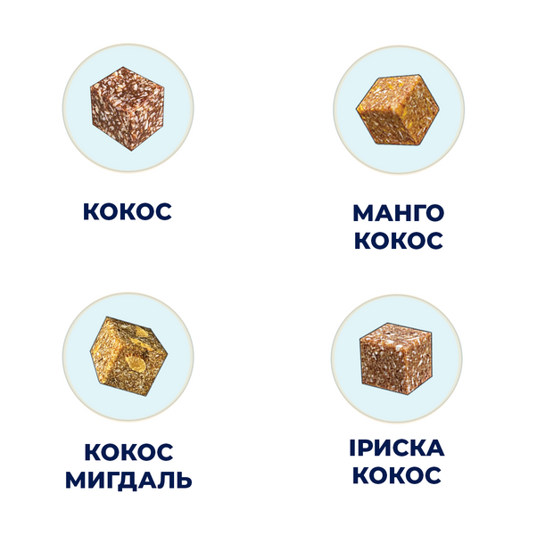 Мікс цукерок без цукру "КОКОСОВИЙ" FloverFood 150 г 075 фото